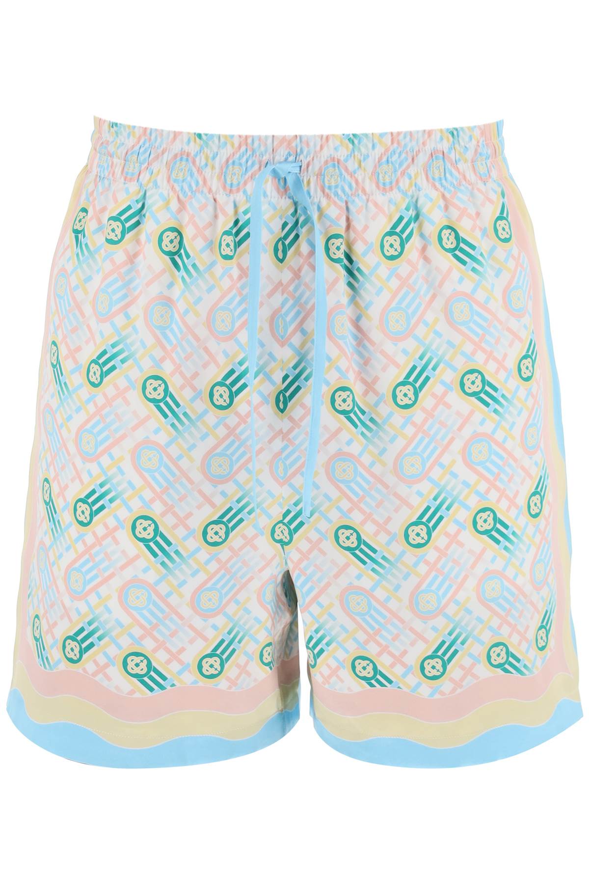 Casablanca ping pong satin shorts