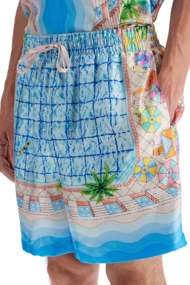 Casablanca printed silk bermuda shorts - Multicolor