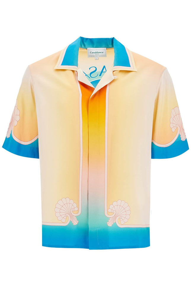 Casablanca short-sleeved silk shirt