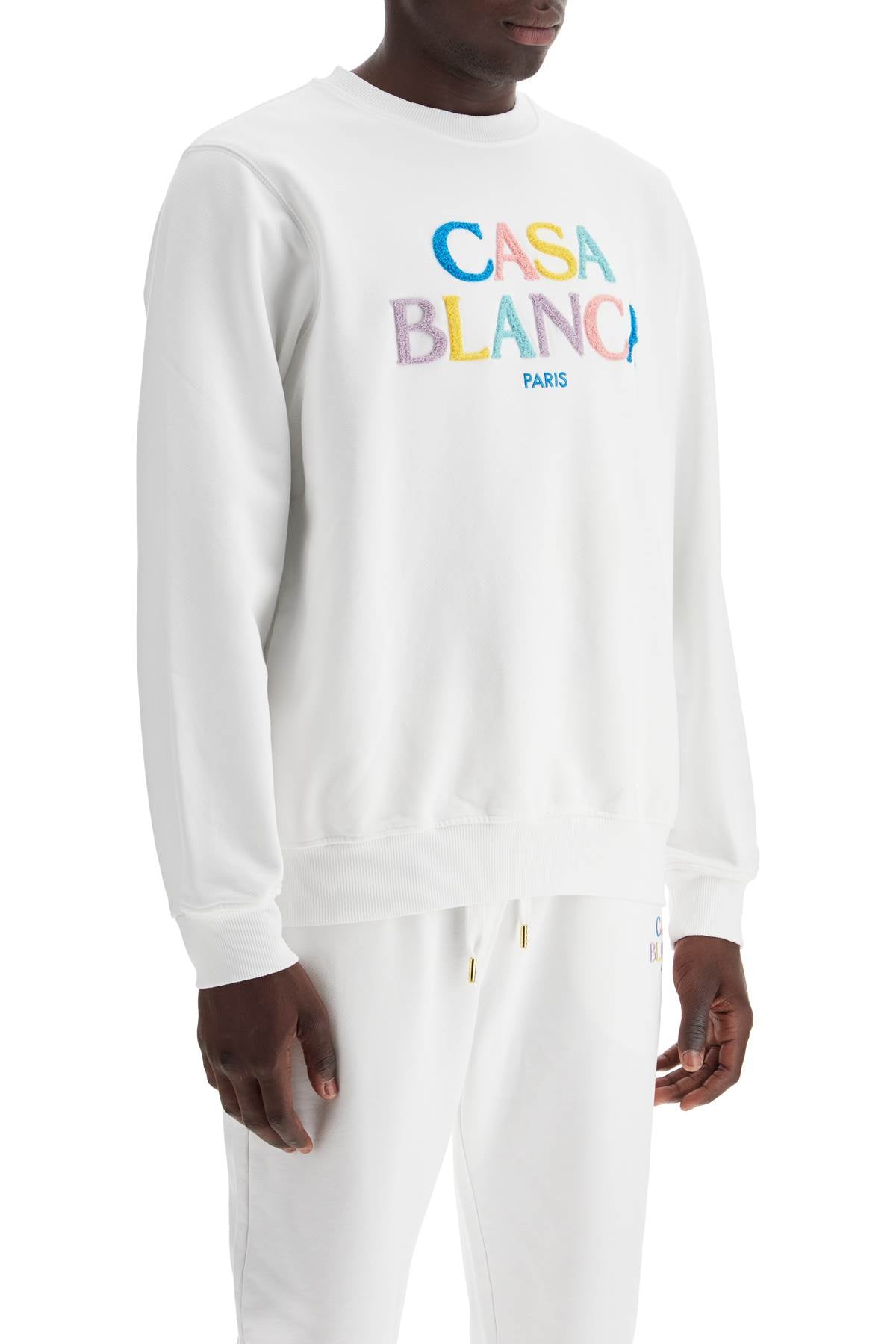 Casablanca stacked logo crewneck sweat