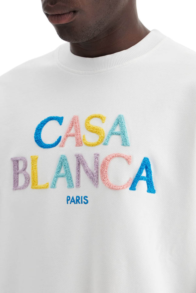 Casablanca stacked logo crewneck sweat