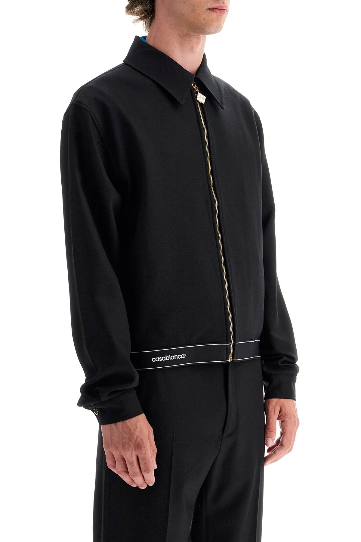 Casablanca stretch twill blouson