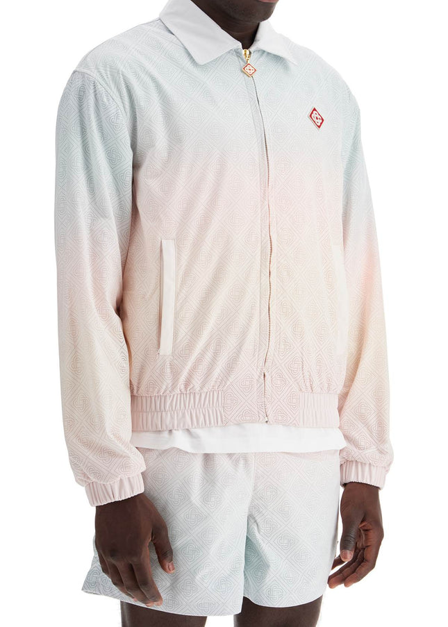 Casablanca track jacket with laser degradé details