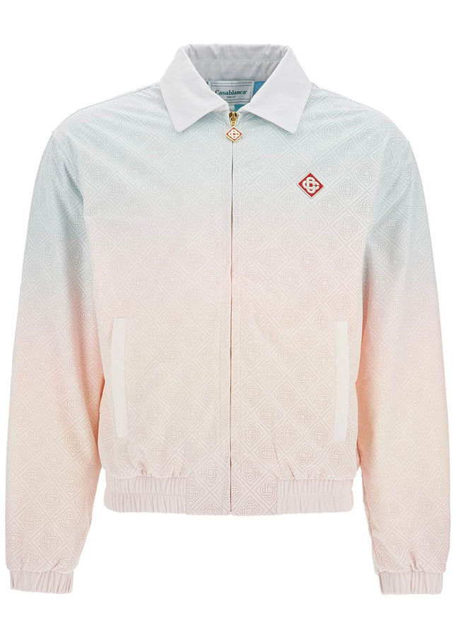 Casablanca track jacket with laser degradé details