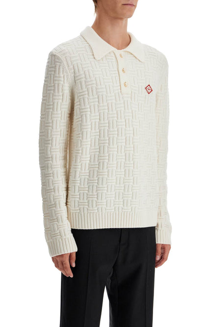 Casablanca woolen polo-style pullover