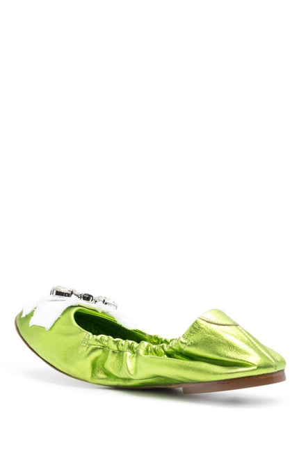 Casadei Flat Shoes Green