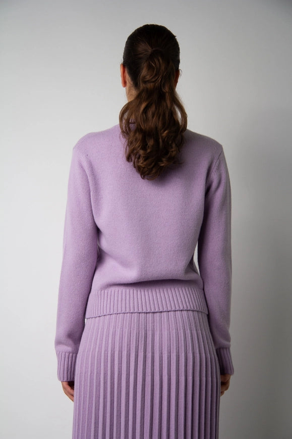 Cashmere Mix Crewneck Sweater Lavander