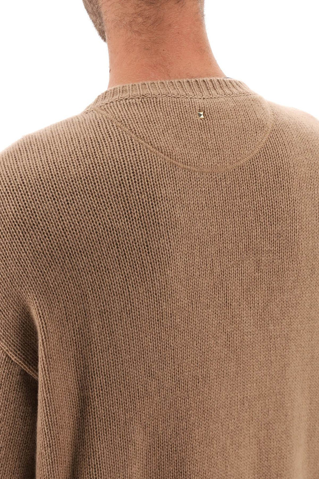 Cashmere Sweater With Stud-men > clothing > knitwear-Valentino GARAVANI-Urbanheer