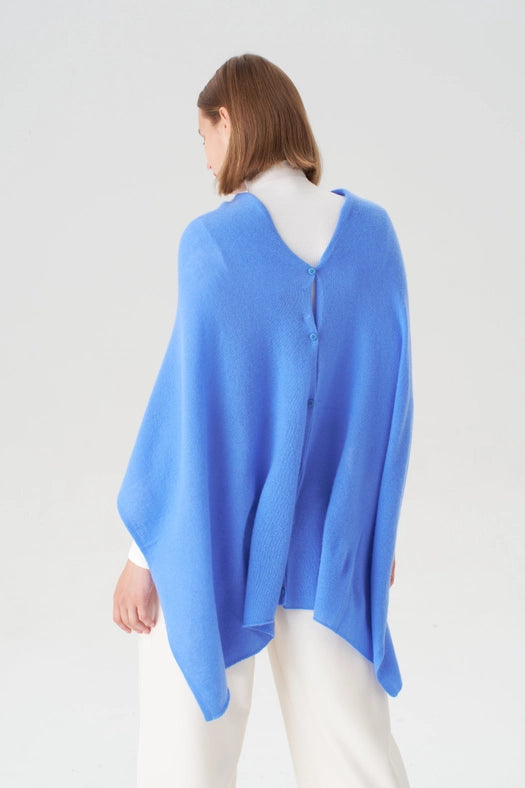 Cashmere Topper - Azure Blue