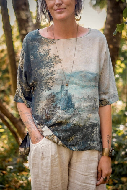 Castles In The Air Tee Luxe Bamboo Tunic Shirt