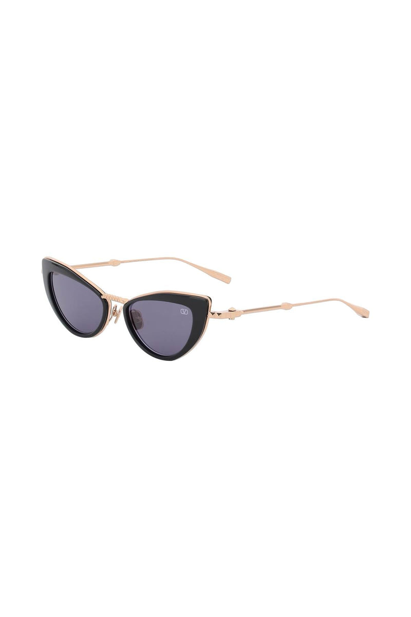 Cat-Eye Sunglasses With Stud-women > accessories > glasses-Valentino-os-Nero-Urbanheer