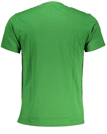 CAVALLI CLASS GREEN MEN'S SHORT SLEEVED T-SHIRT-1