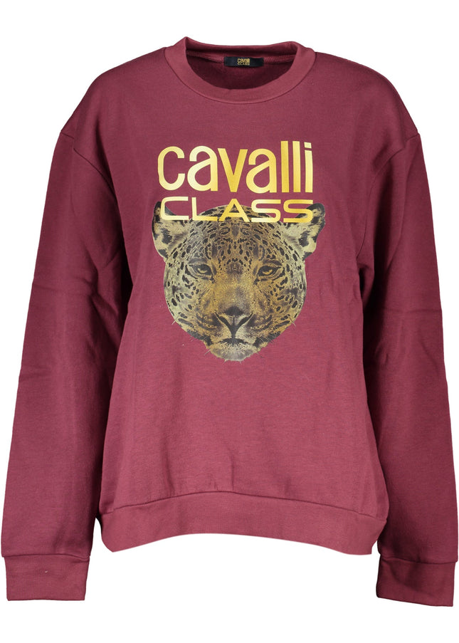 CAVALLI CLASS WOMEN'S SWEATSHIRT WITHOUT ZIP PURPLE-0