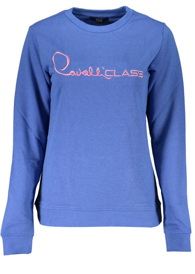 CAVALLI CLASS WOMEN'S ZIPLESS SWEATSHIRT BLUE-0