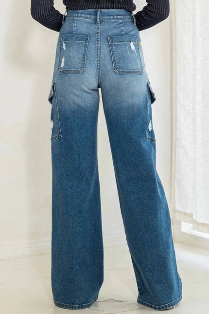 Cells Cargo Wide Jeans Medium Stone