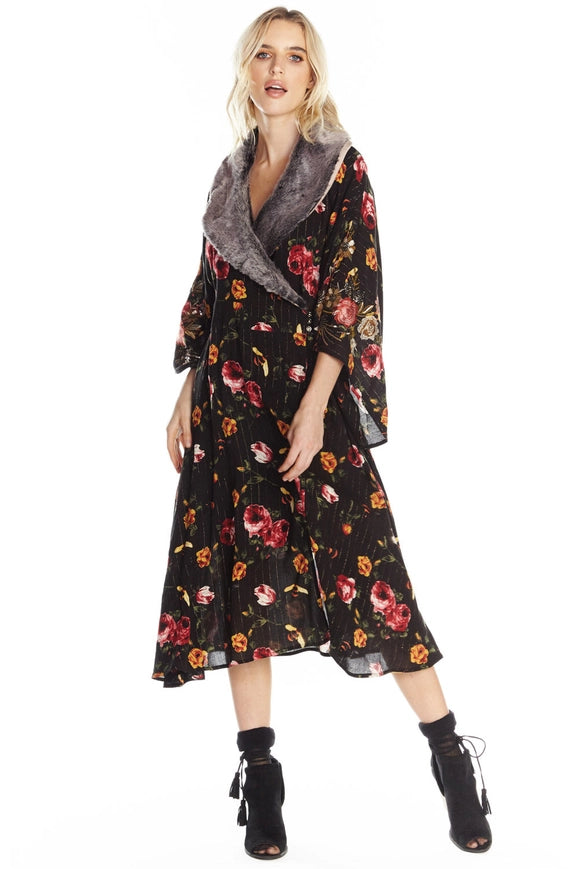 Charlene Princess of Monaco Kimono Dress-Dress-Aratta-Urbanheer