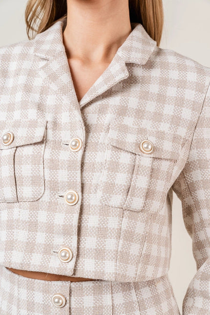 Checkered Tweed JACKET