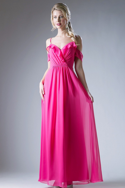 Chiffon Long Empire Waist Dress-0