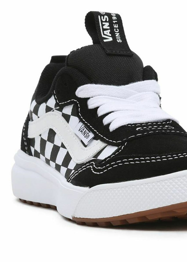 Children’s Casual Trainers Vans Range Exp Checkerboard White Black-1