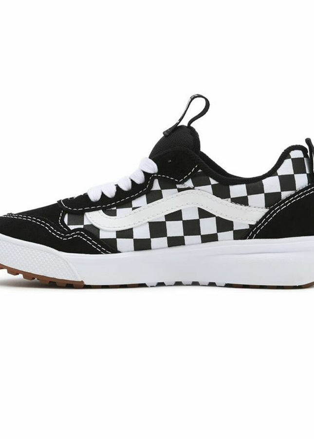 Children’s Casual Trainers Vans Range Exp Checkerboard White Black-6