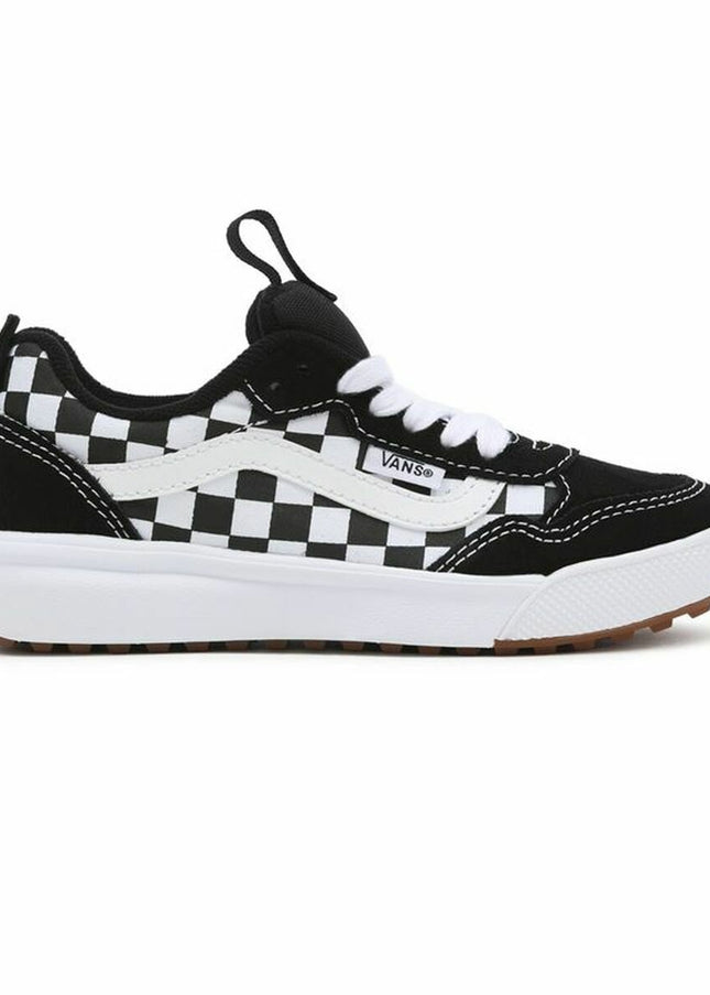 Children’s Casual Trainers Vans Range Exp Checkerboard White Black-0