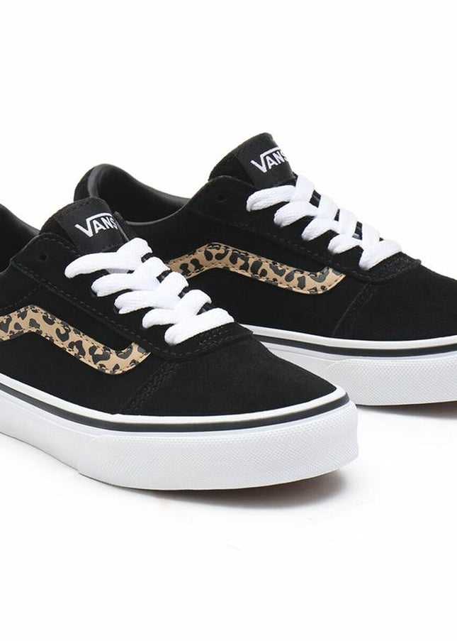 Children’s Casual Trainers Vans Ward Suede Black Leopard-5