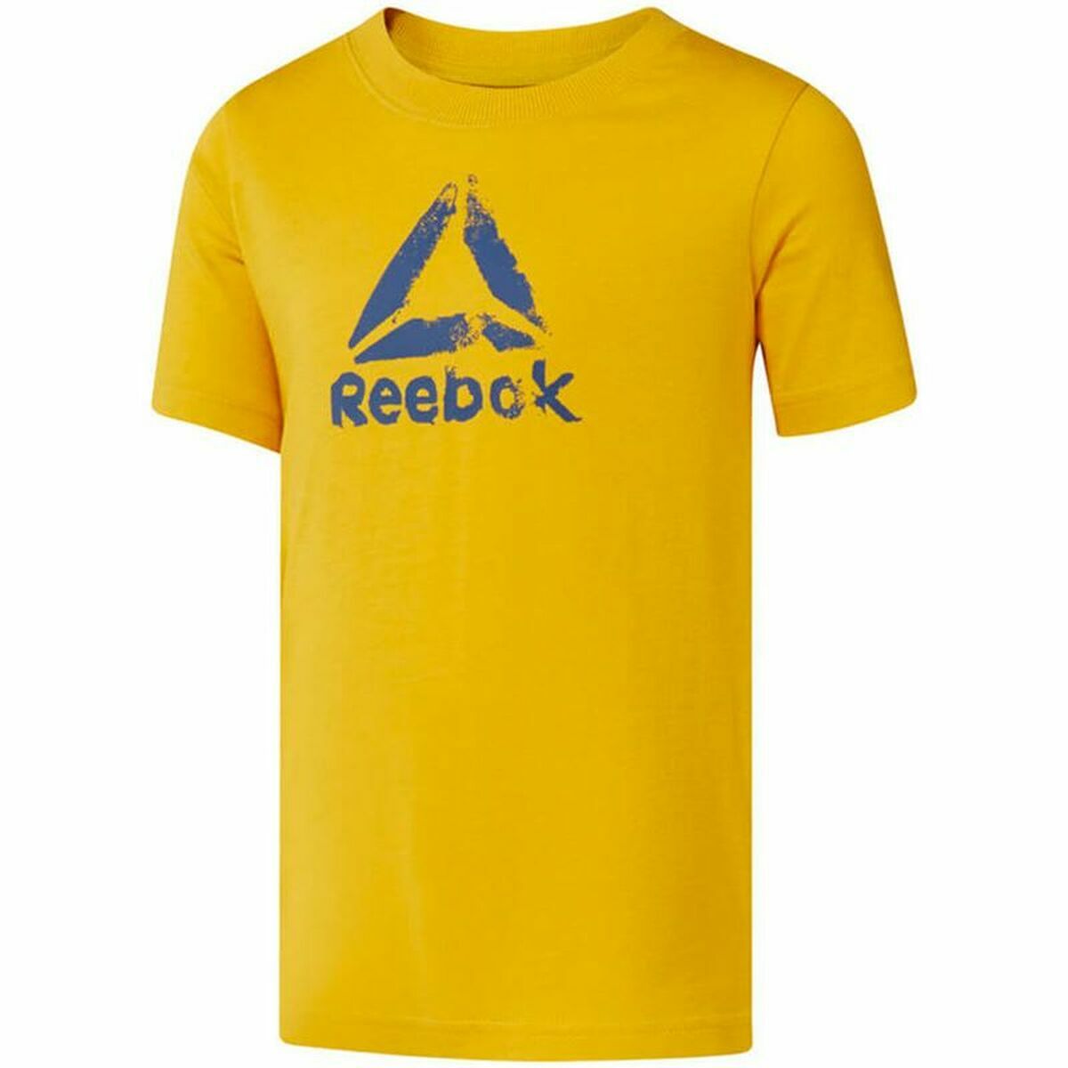 Children’s Short Sleeve T-Shirt Reebok Elemental Yellow-Fashion | Accessories > Clothes and Shoes > T-shirts-Reebok-Urbanheer