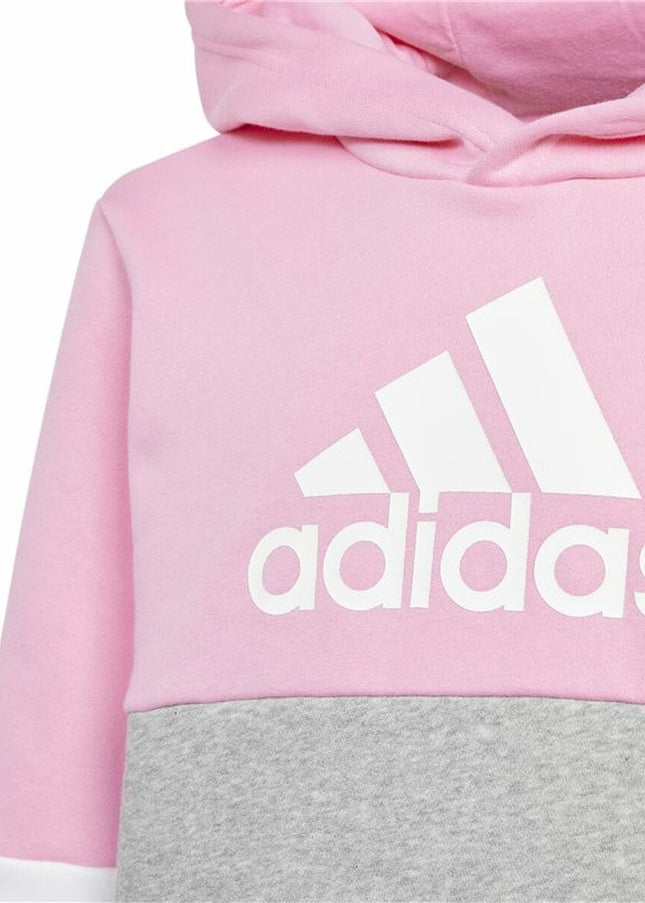 Children’s Tracksuit Adidas Colourblock Pink-Toys | Fancy Dress > Babies and Children > Clothes and Footwear for Children-Adidas-Urbanheer