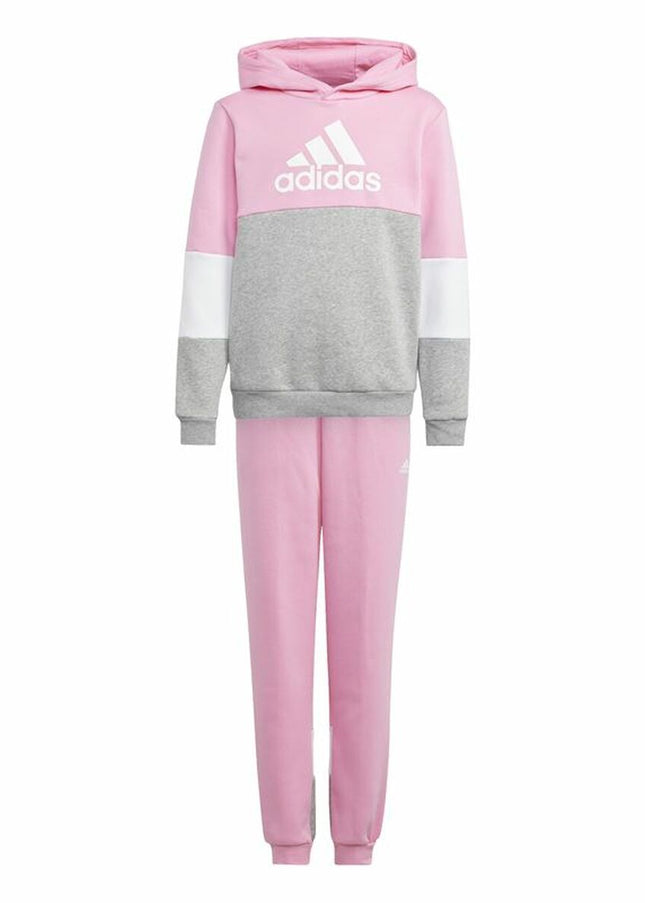 Children’s Tracksuit Adidas Colourblock Pink-Toys | Fancy Dress > Babies and Children > Clothes and Footwear for Children-Adidas-Urbanheer