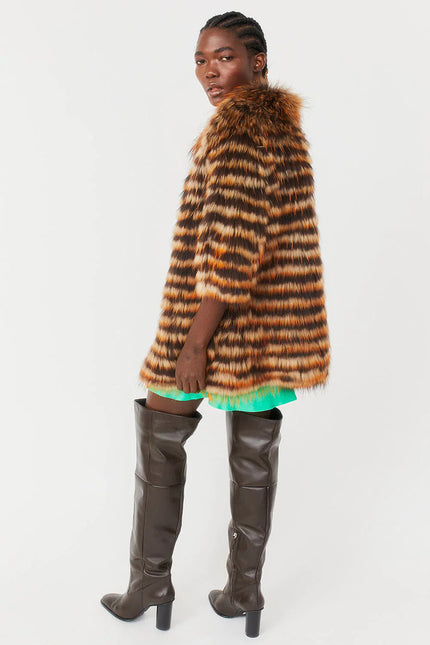 Chocolate Fox and Coney Fur Coat-3