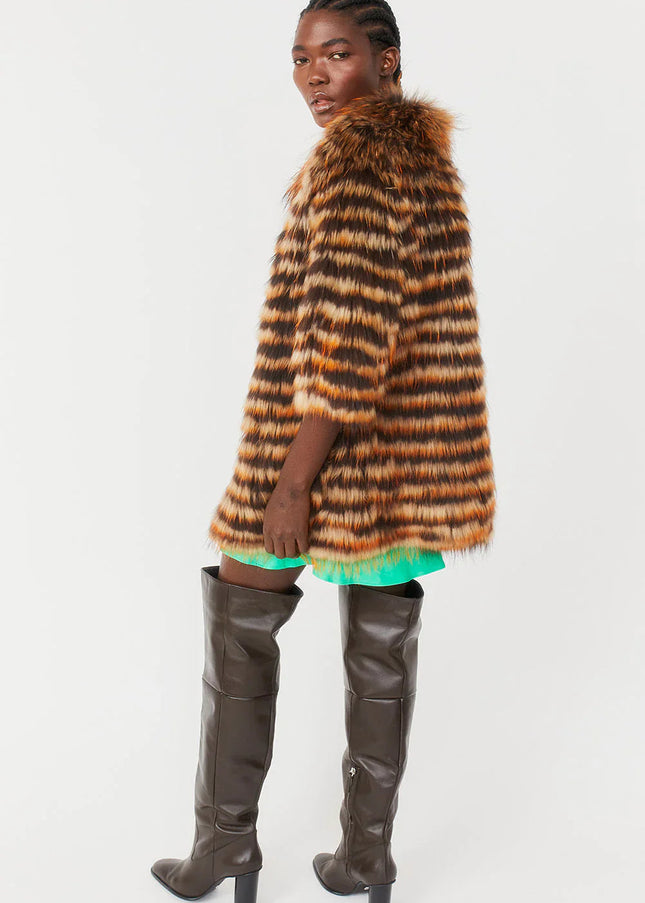 Chocolate Fox and Coney Fur Coat-3