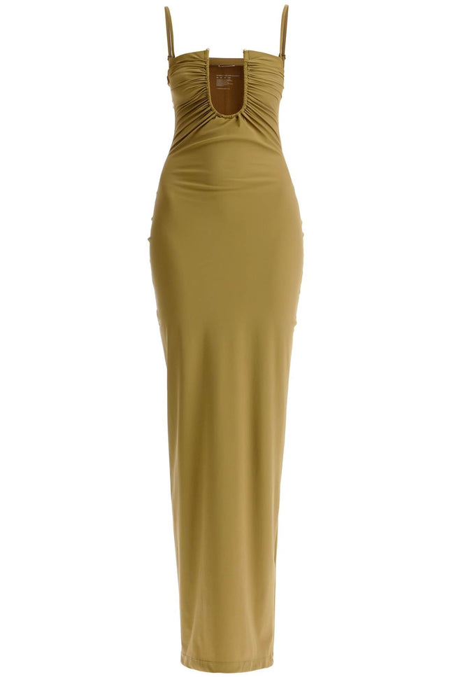 Christopher Esber maxi lycra dress with u-neckline