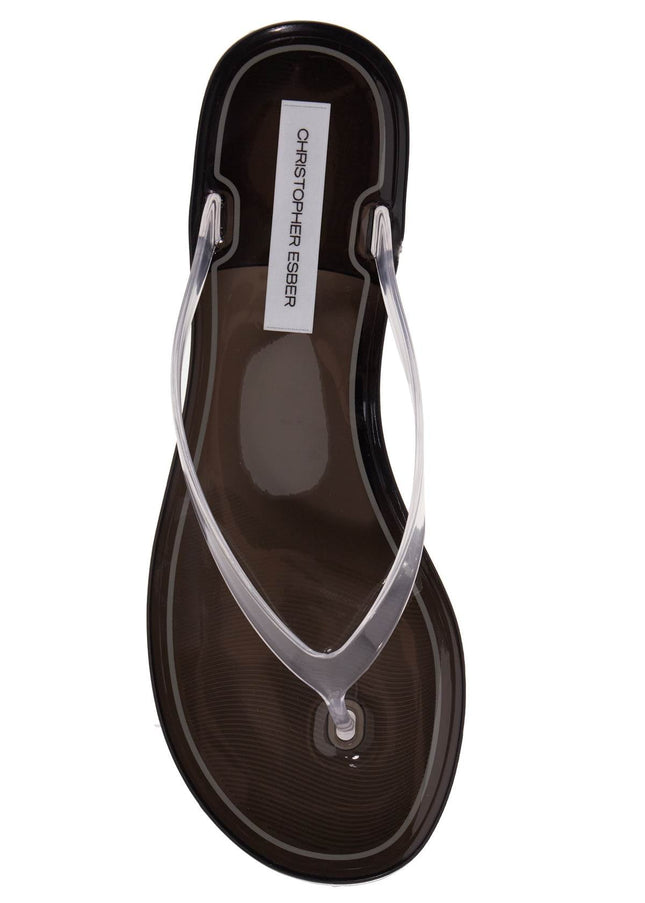 Christopher Esber pvc jo flip-flop sandals