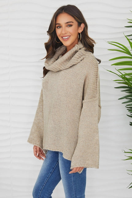 Chunky Oversized Turtleneck Sweater