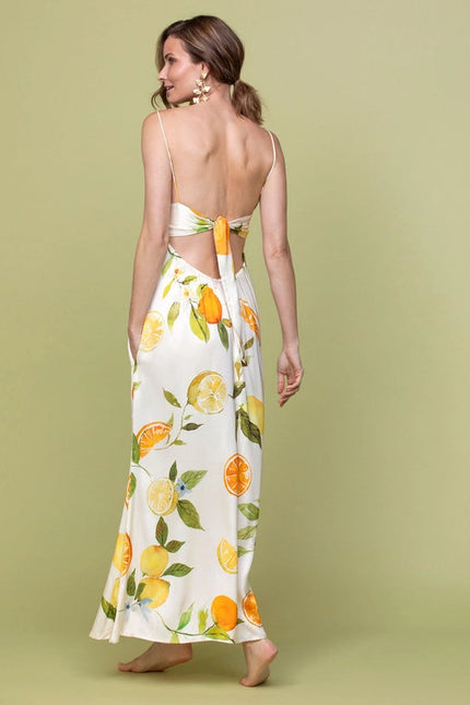 Citric Strappy Long Dress