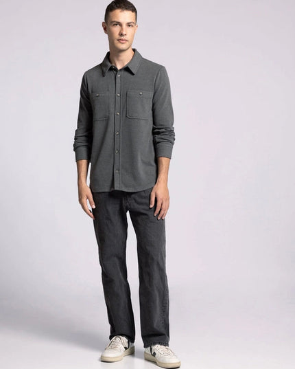 Clark Shirt - Long Sleeve Button Up BLACK OLIVE