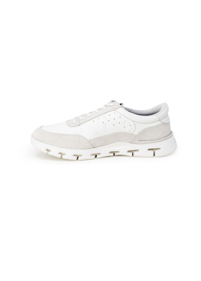 Clarks White Leather Sneaker