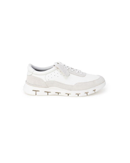 Clarks White Leather Sneaker