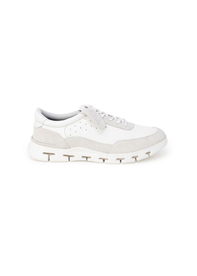 Clarks White Leather Sneaker