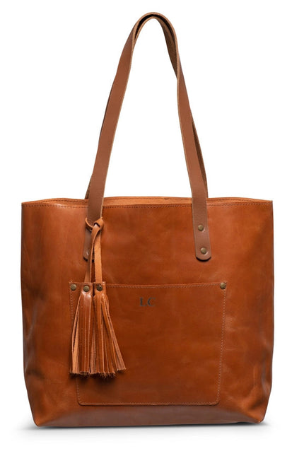 Classic Leather Tote Hazelnut Brown