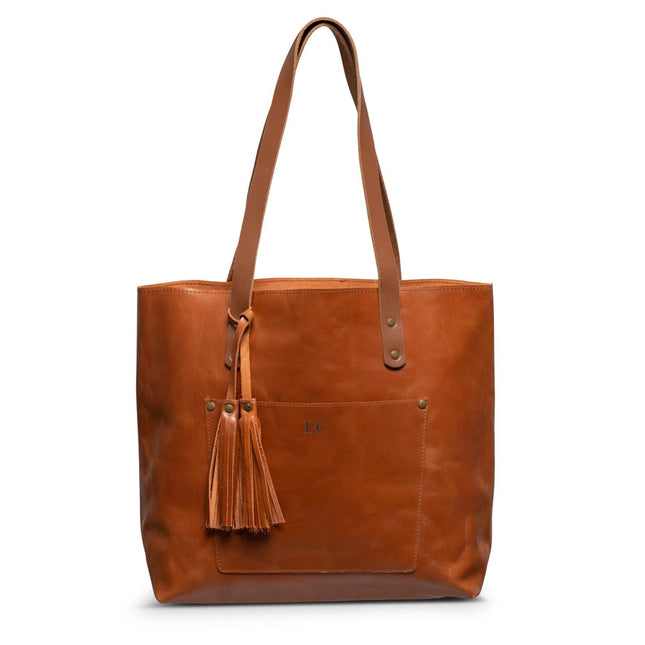 Classic Leather Tote Hazelnut Brown