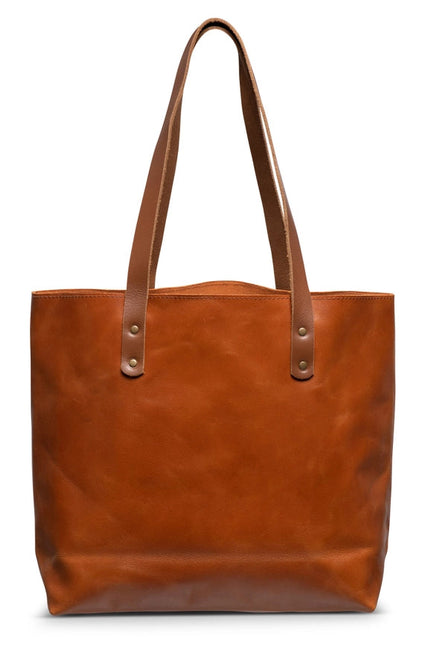 Classic Leather Tote Hazelnut Brown