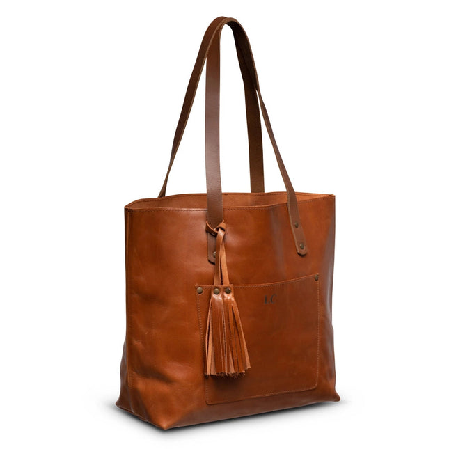 Classic Leather Tote Hazelnut Brown