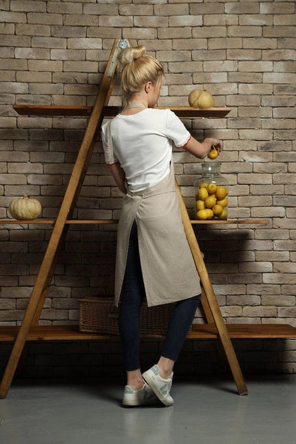 Classic Tie-Around Linen Apron