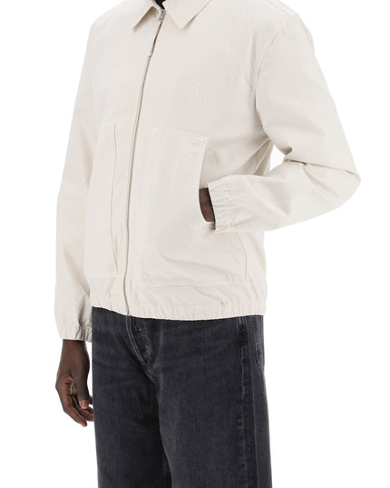 Closed cotton blouson jacket