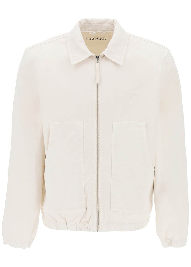 Closed cotton blouson jacket