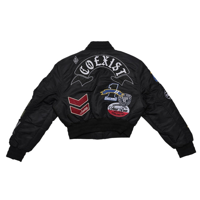 Coexist Multi Patches MA-1 Jacket Black