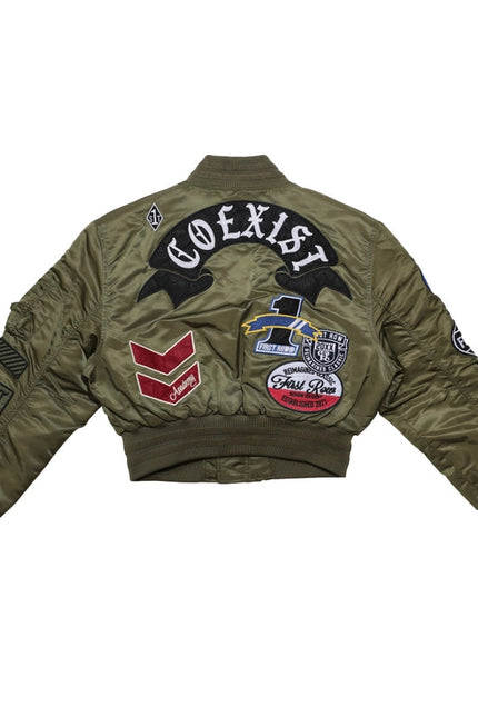 Coexist Multi Patches MA-1 Jacket Olive