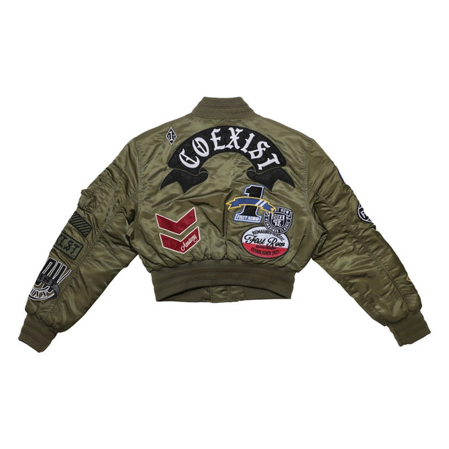 Coexist Multi Patches MA-1 Jacket Olive