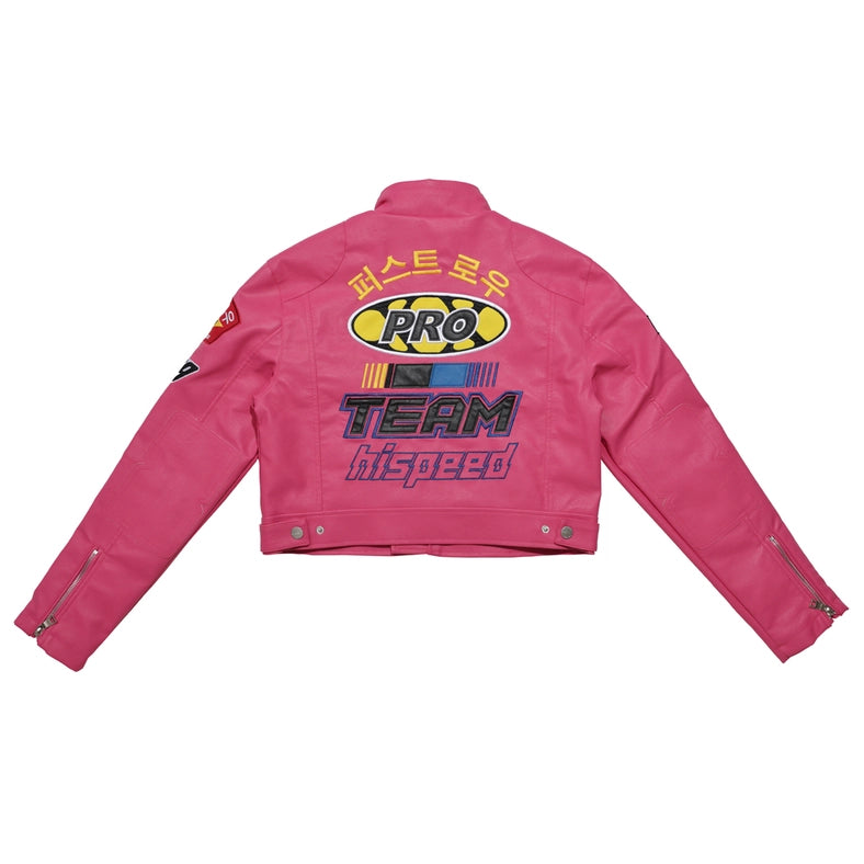 Coexist Multi Patches MA-1 Jacket Pink